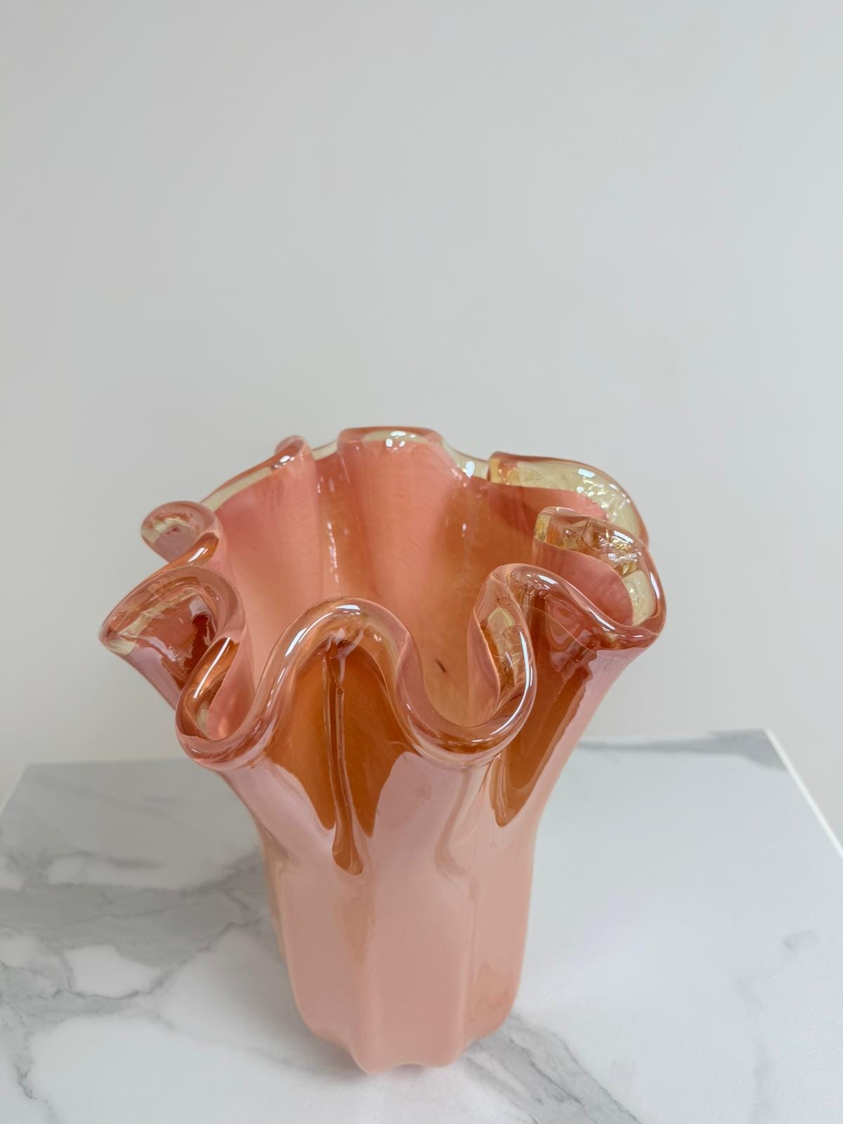 Murano Glass Vase | Certified Murano Glass | Made in Italy | Decorative Vase | Collection Fazzoletto Grande