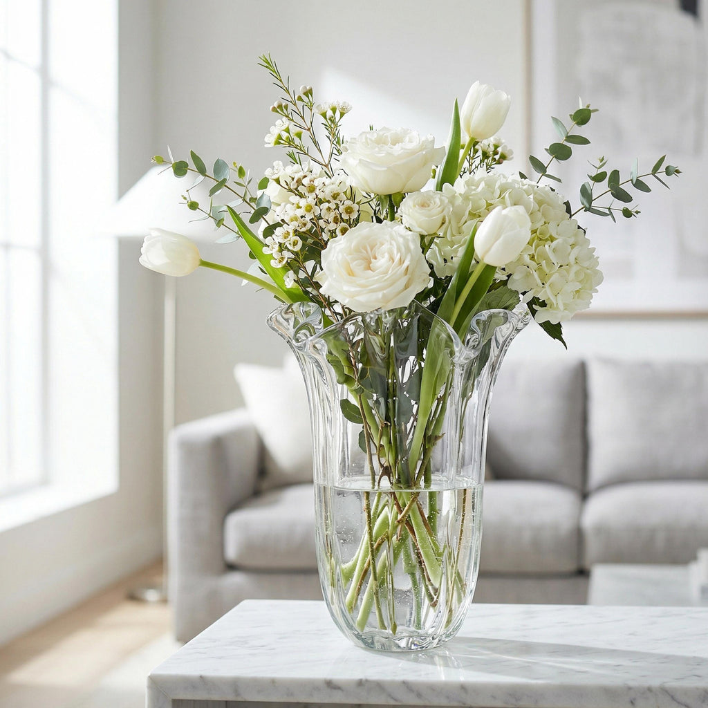Murano Glass Vase | Certified Murano Glass | Made in Italy | Decorative Vase | Collection Fazzoletto Grande