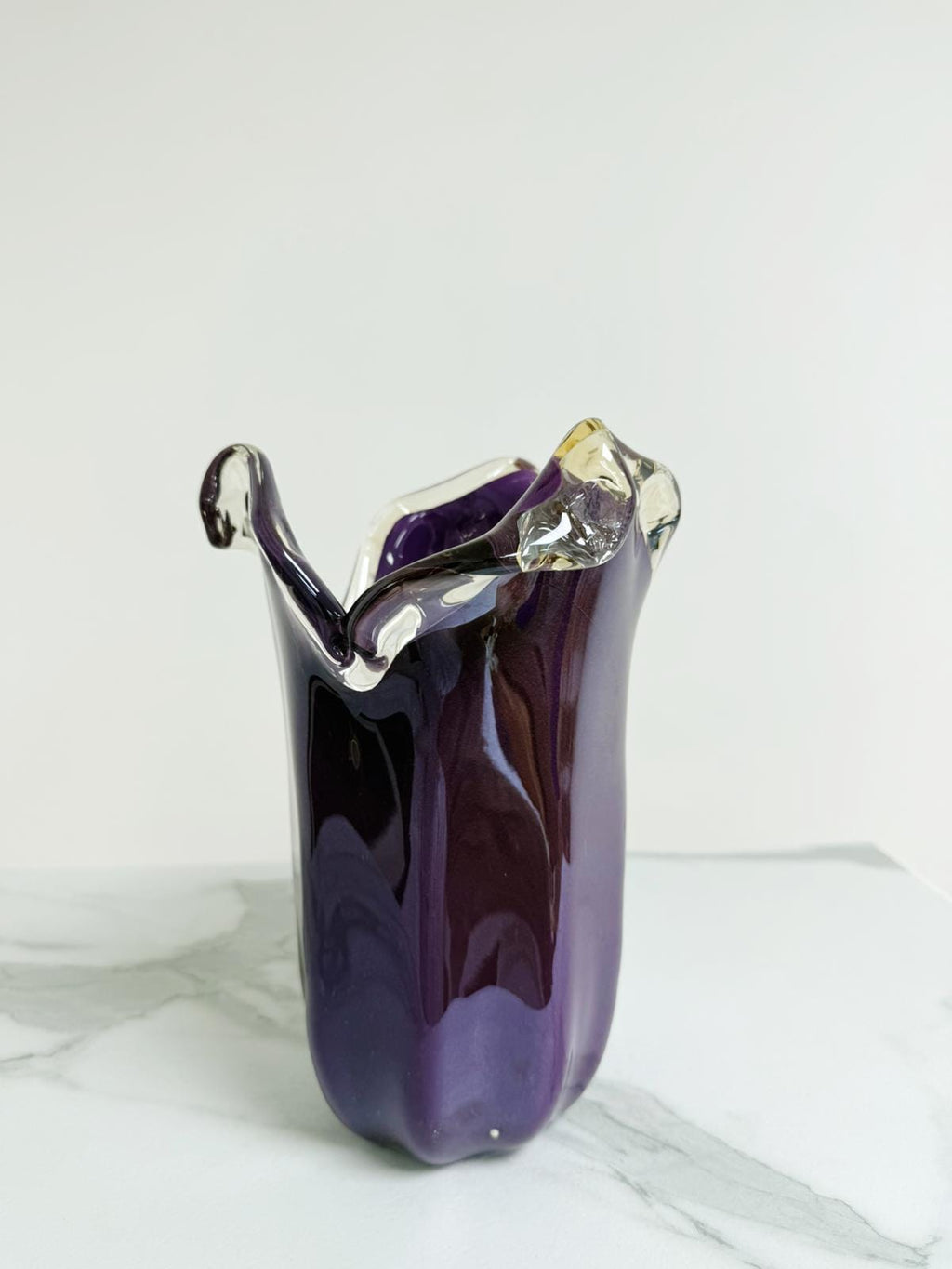 Murano Glass Vase | Certified Murano Glass | Made in Italy | Decorative Vase | Collection Tulipano Medio