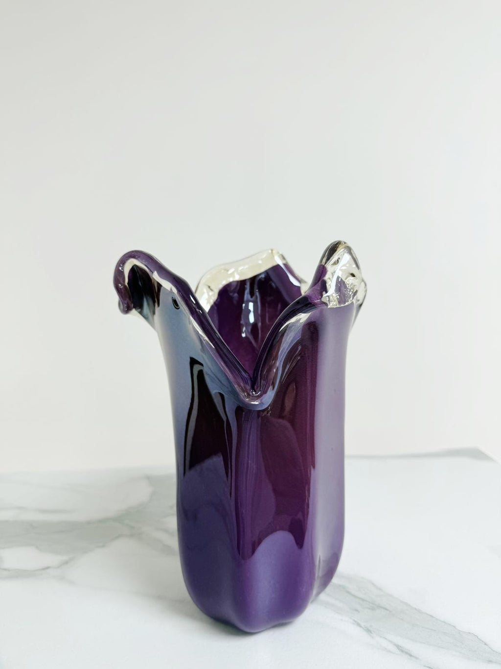 Murano Glass Vase | Certified Murano Glass | Made in Italy | Decorative Vase | Collection Tulipano Medio