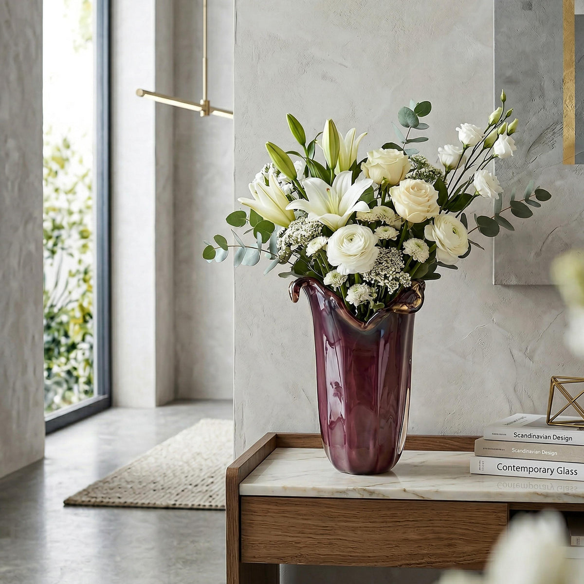 Murano Glass Vase | Certified Murano Glass | Made in Italy | Decorative Vase | Collection Tulipano Grande