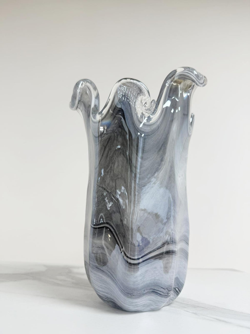 Murano Glass Vase | Certified Murano Glass | Made in Italy | Decorative Vase | Collection Venezia Medio