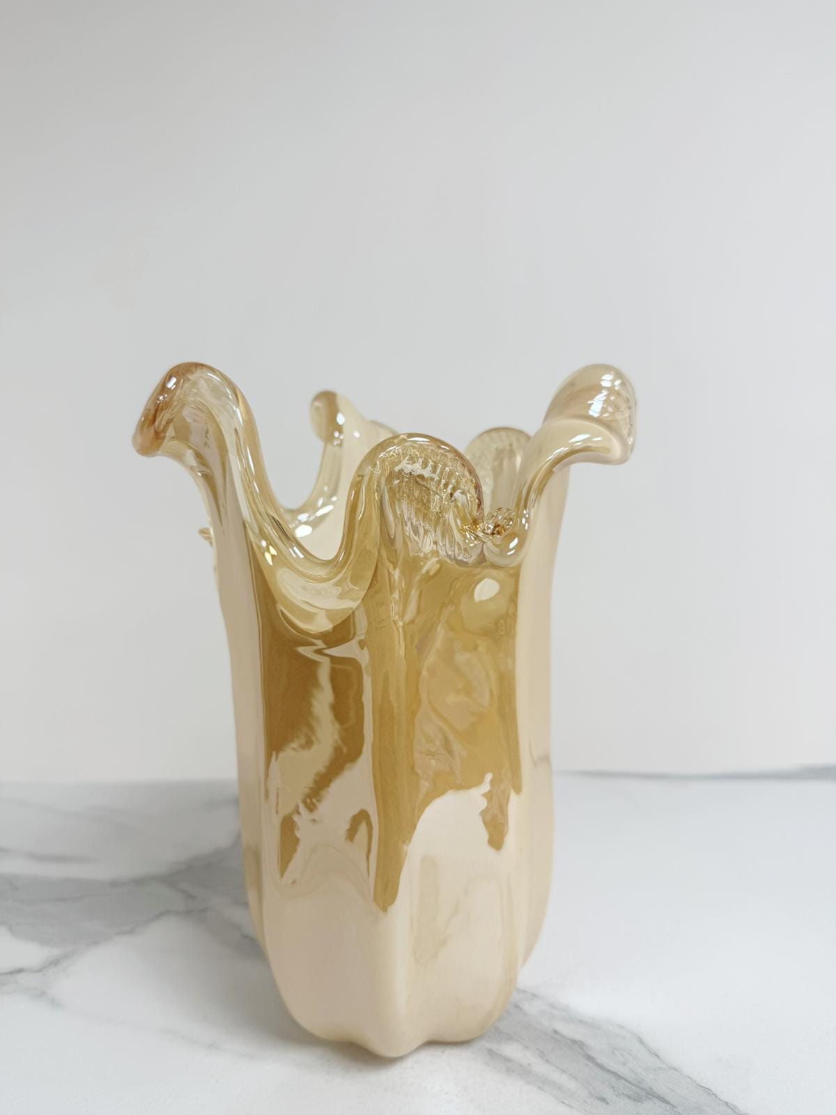 Murano Glass Vase | Certified Murano Glass | Made in Italy | Decorative Vase | Collection Venezia Medio