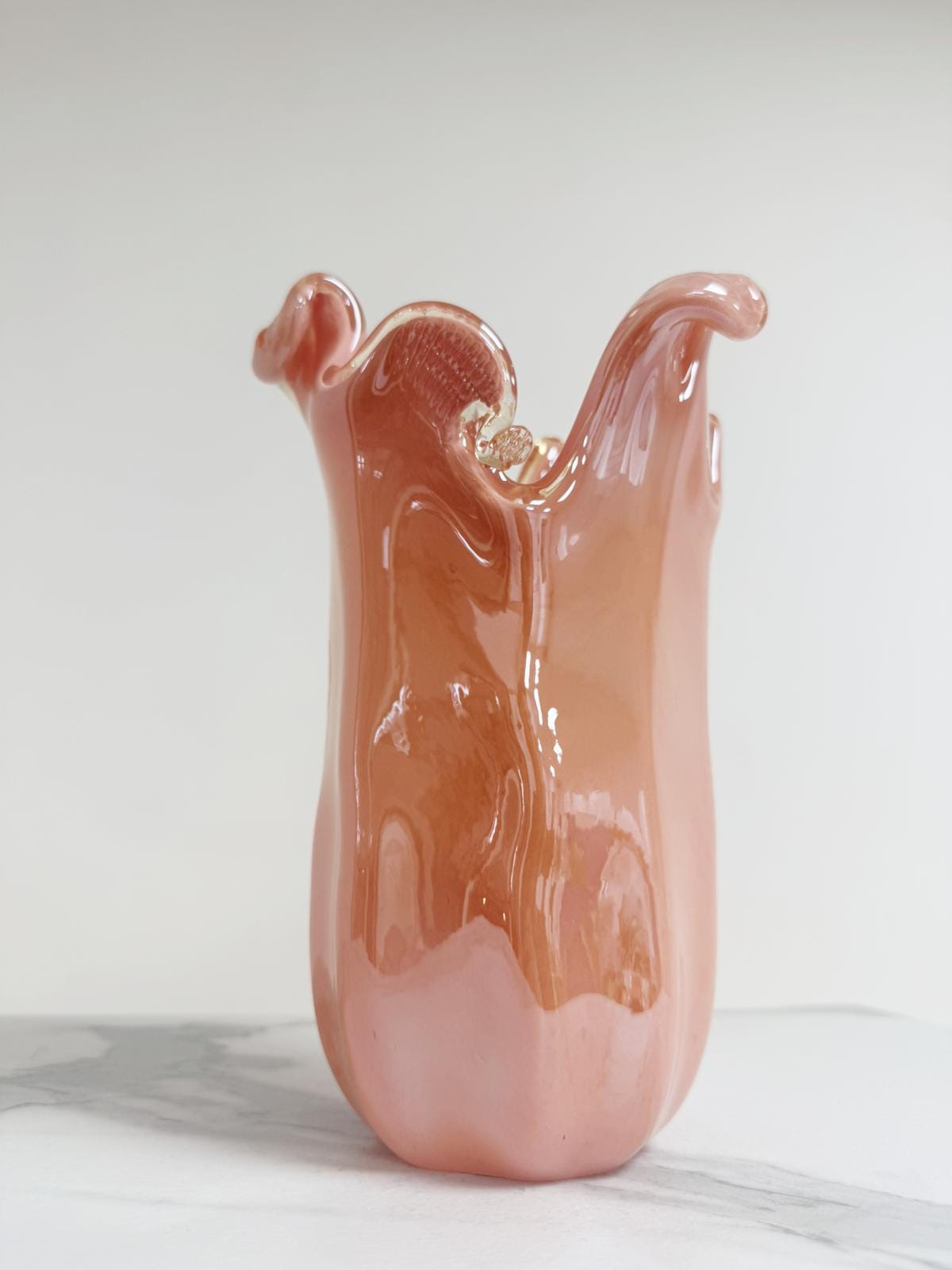 Murano Glass Vase | Certified Murano Glass | Made in Italy | Decorative Vase | Collection Venezia Medio
