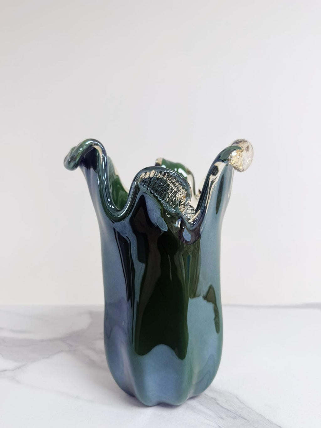 Murano Glass Vase | Certified Murano Glass | Made in Italy | Decorative Vase | Collection Venezia Medio
