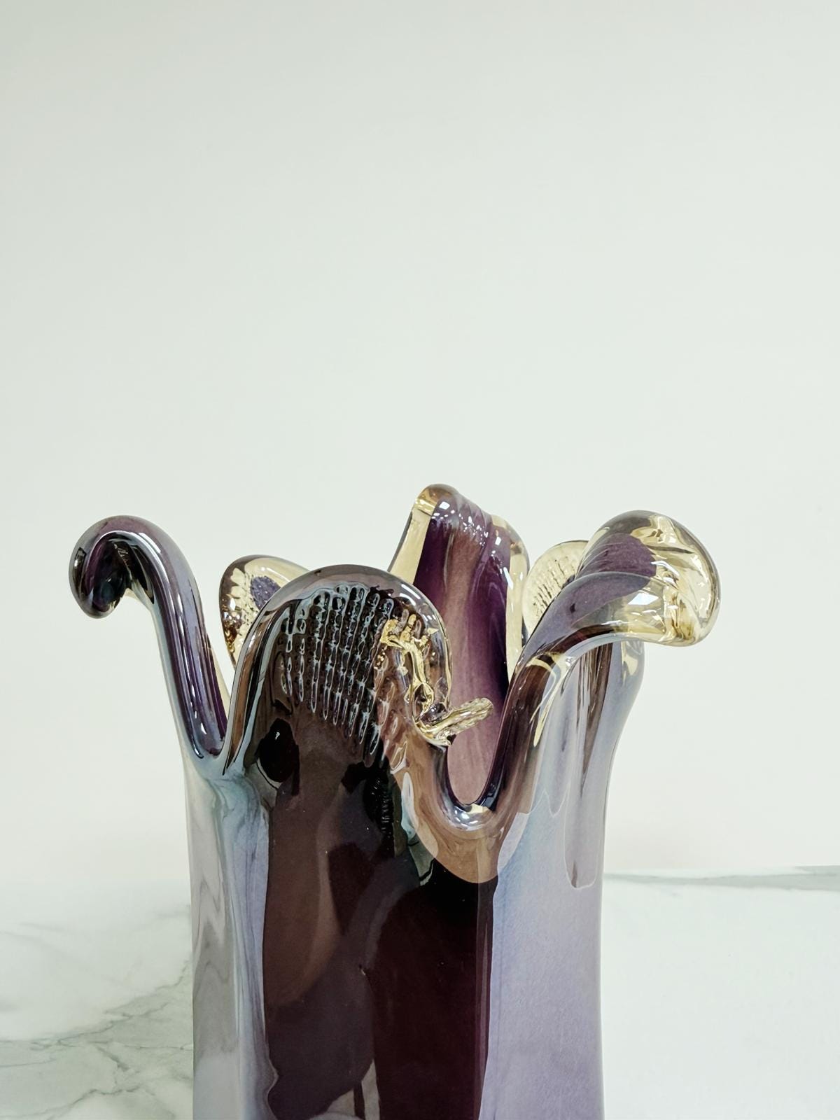Murano Glass Vase | Certified Murano Glass | Made in Italy | Decorative Vase | Collection Venezia Medio
