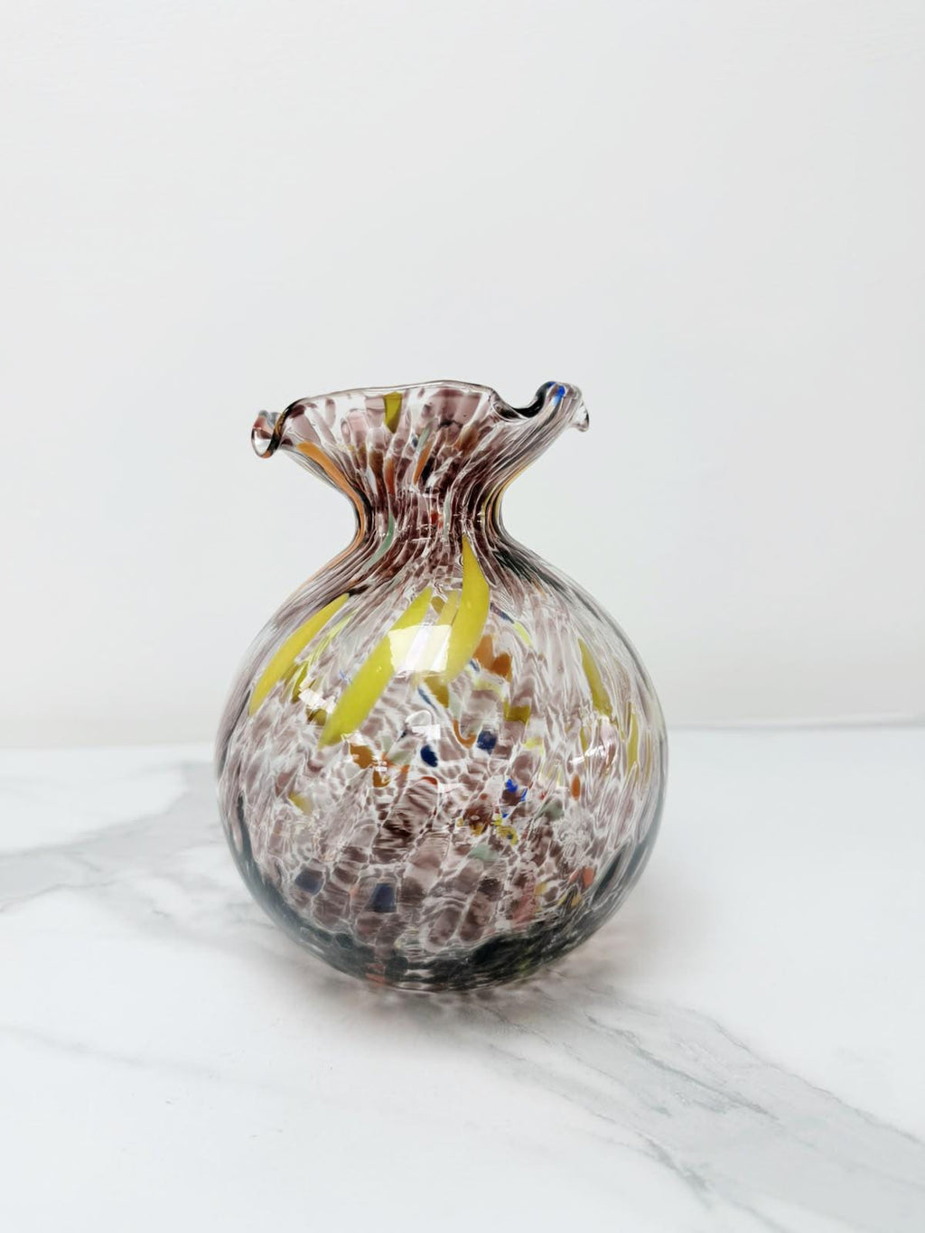 Murano Glass Vase | Certified Murano Glass | Made in Italy | Decorative Vase | Collection Smeraldo
