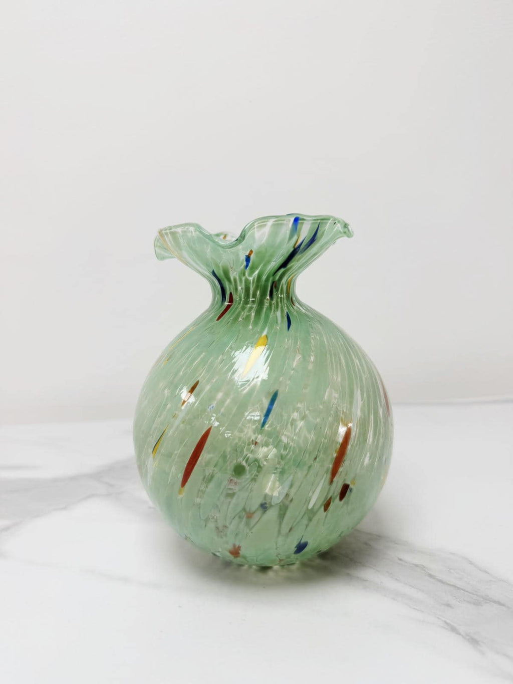 Murano Glass Vase | Certified Murano Glass | Made in Italy | Decorative Vase | Collection Smeraldo