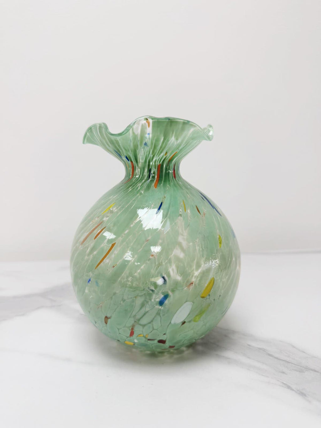 Murano Glass Vase | Certified Murano Glass | Made in Italy | Decorative Vase | Collection Smeraldo