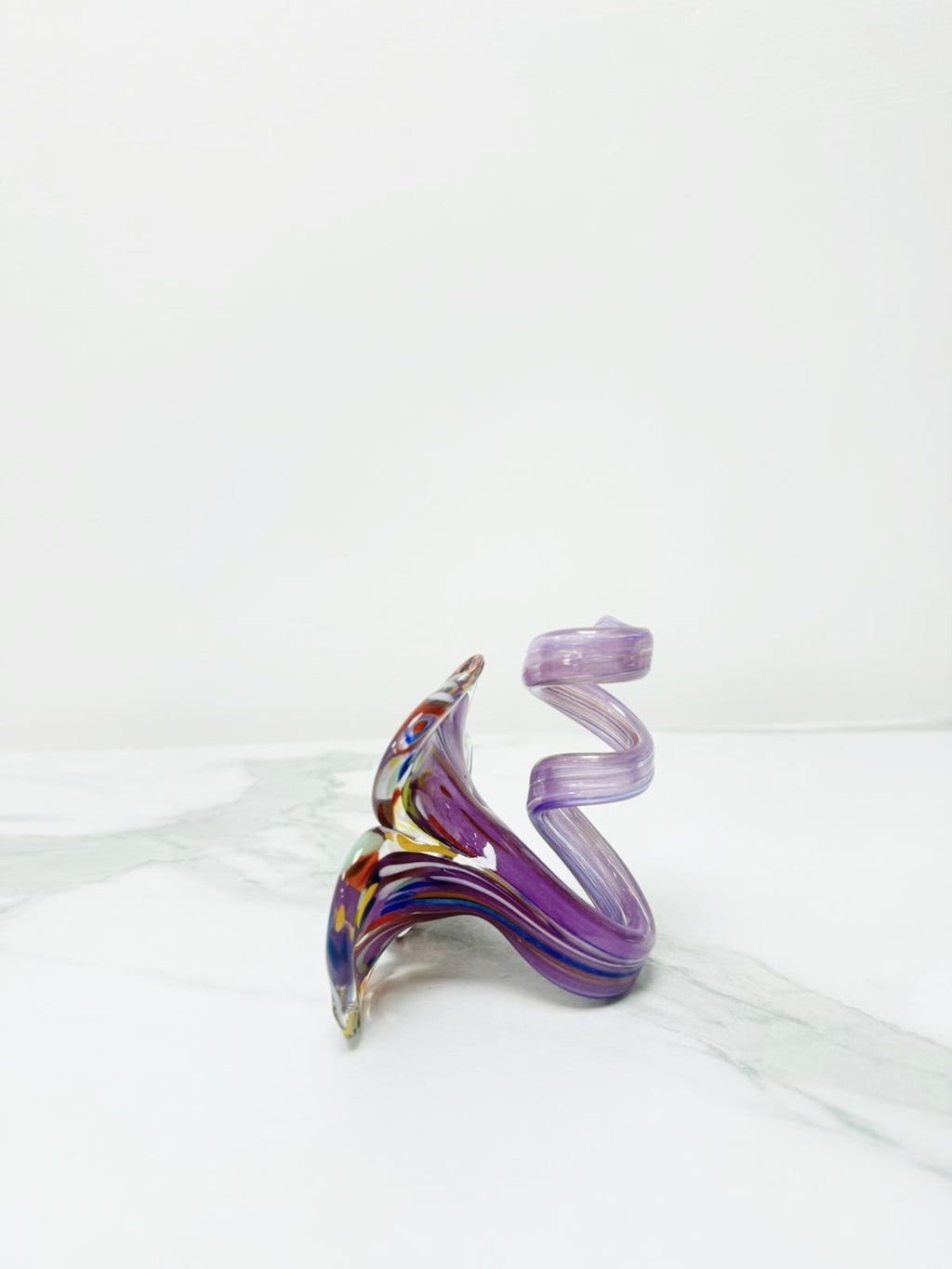 Murano Glass Flower Candle Holder | Certified Murano Glass | Made in Italy | Handmade | Collection 3 petali Mignon