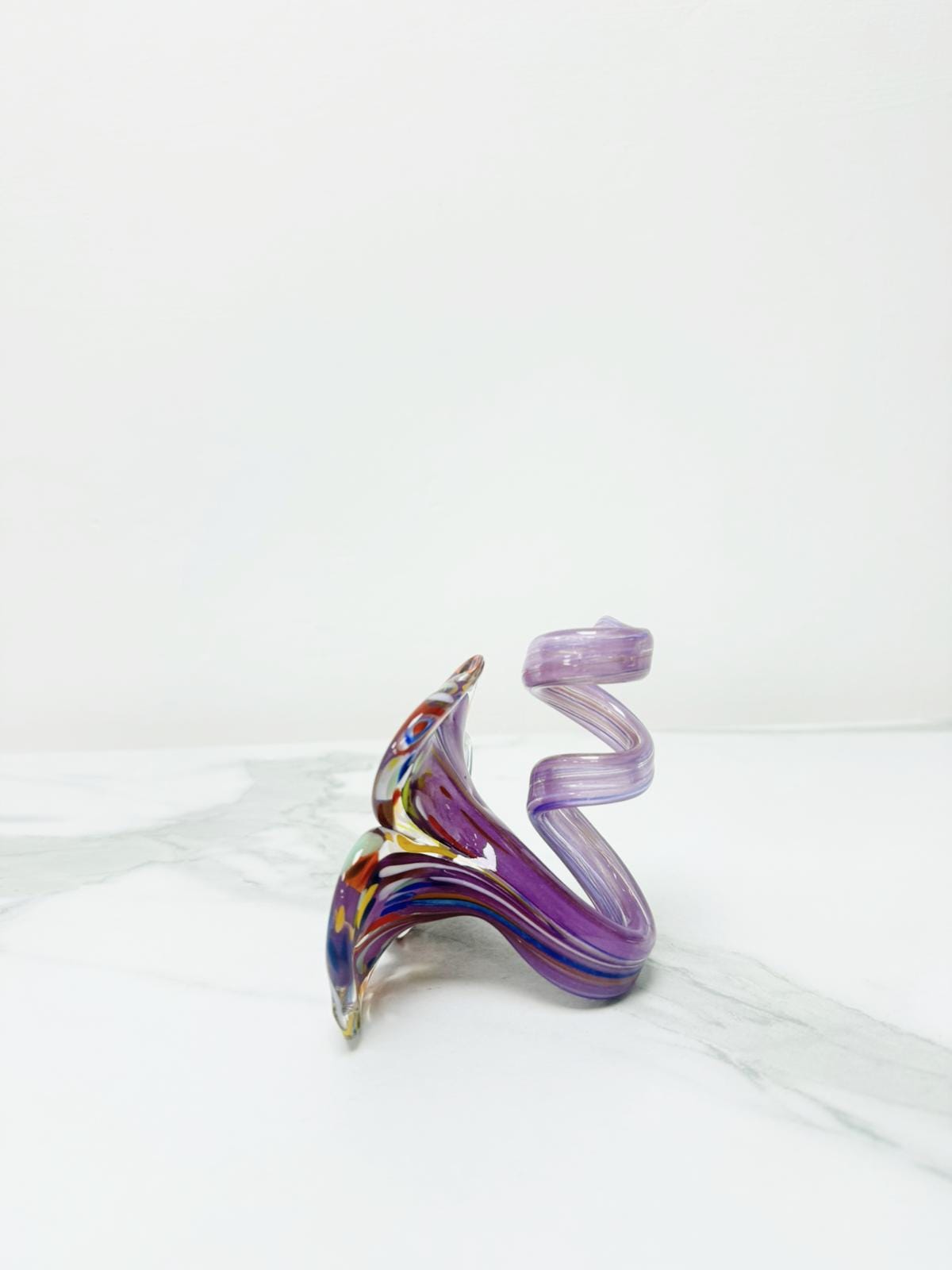 Murano Glass Flower Candle Holder | Certified Murano Glass | Made in Italy | Handmade | Collection 3 petali Mignon