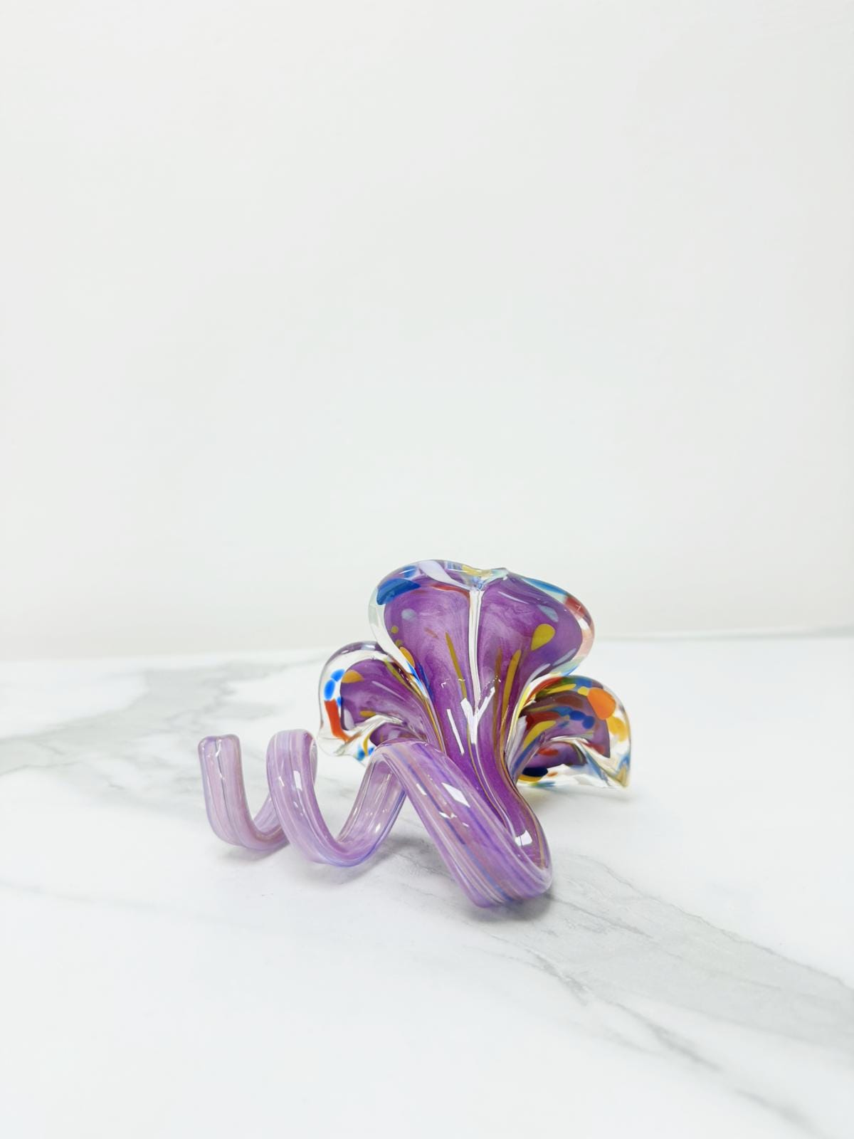 Murano Glass Flower Candle Holder | Certified Murano Glass | Made in Italy | Handmade | Collection 3 petali Mignon