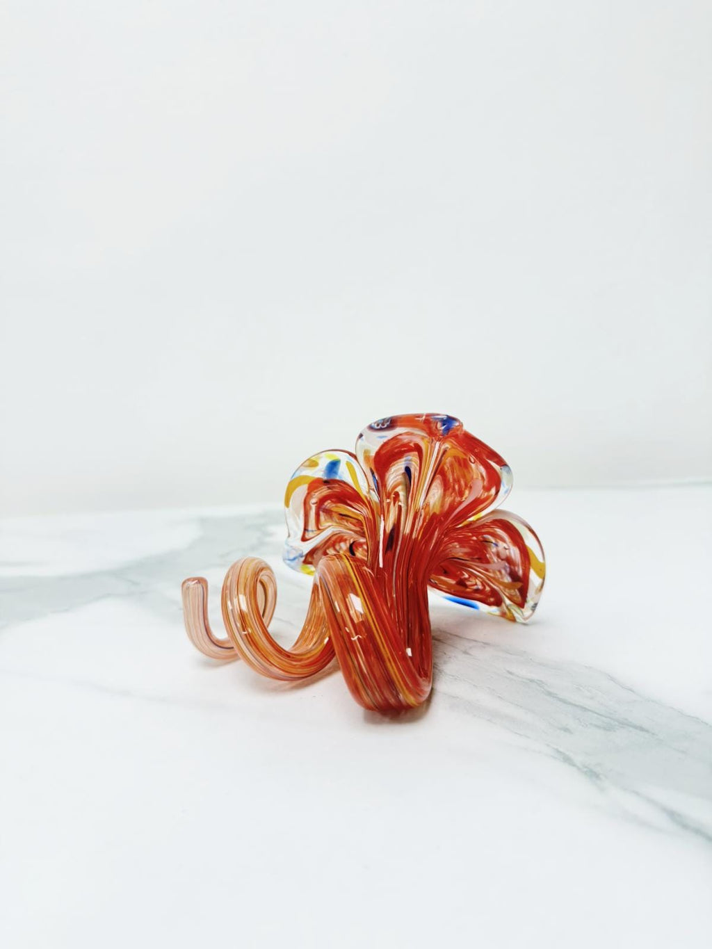 Murano Glass Flower Candle Holder | Certified Murano Glass | Made in Italy | Handmade | Collection 3 petali Mignon