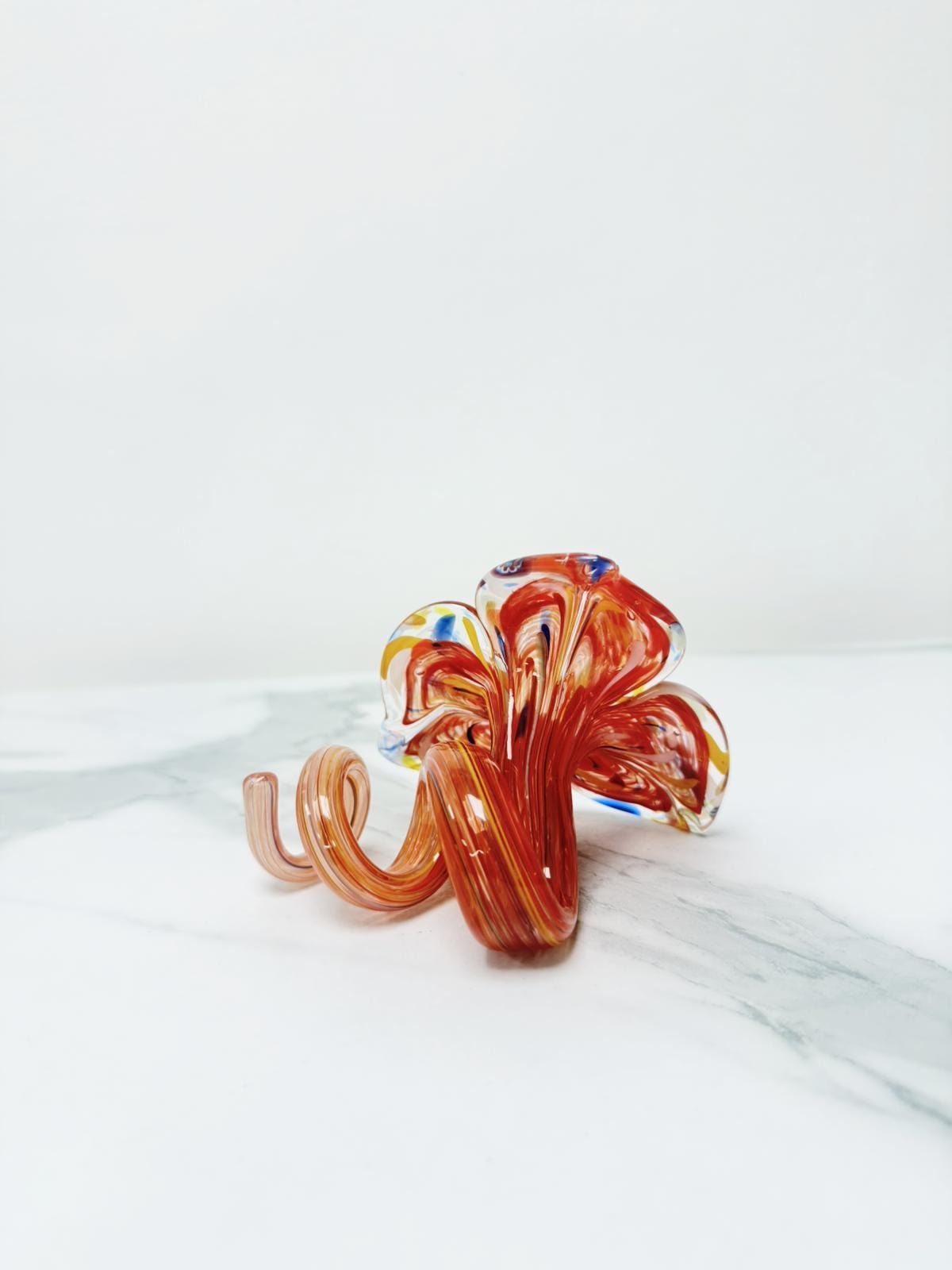 Murano Glass Flower Candle Holder | Certified Murano Glass | Made in Italy | Handmade | Collection 3 petali Mignon