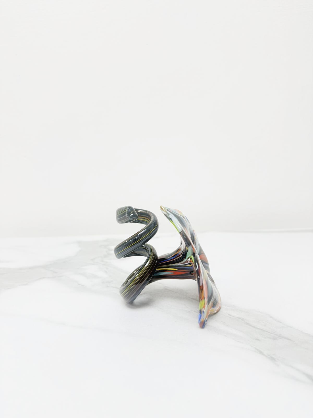 Murano Glass Flower Candle Holder | Certified Murano Glass | Made in Italy | Handmade | Collection 3 petali Mignon