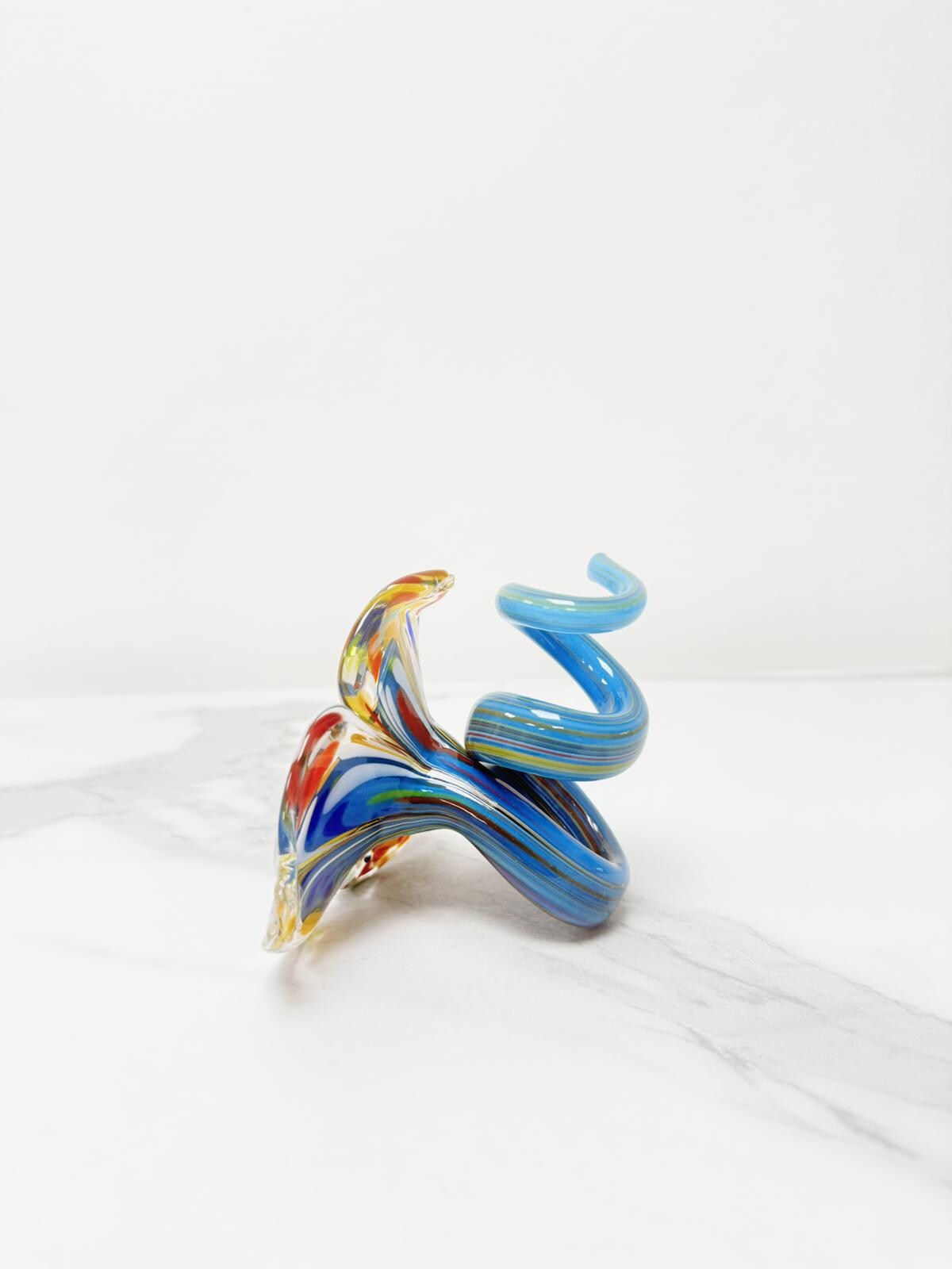 Murano Glass Flower Candle Holder | Certified Murano Glass | Made in Italy | Handmade | Collection 3 petali Mignon