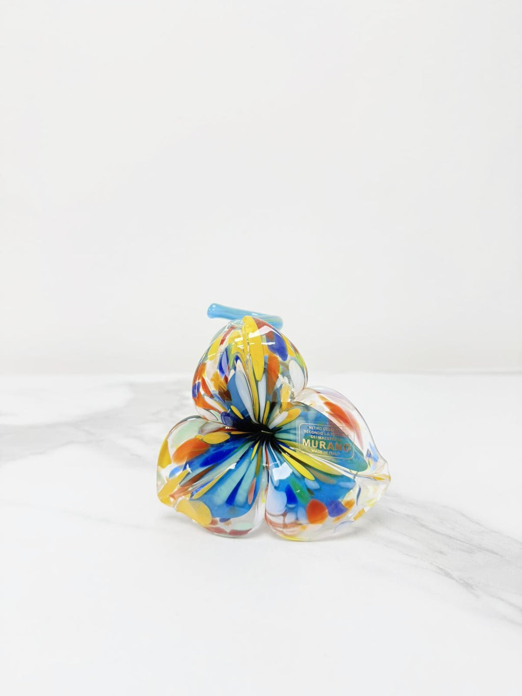 Murano Glass Flower Candle Holder | Certified Murano Glass | Made in Italy | Handmade | Collection 3 petali Mignon