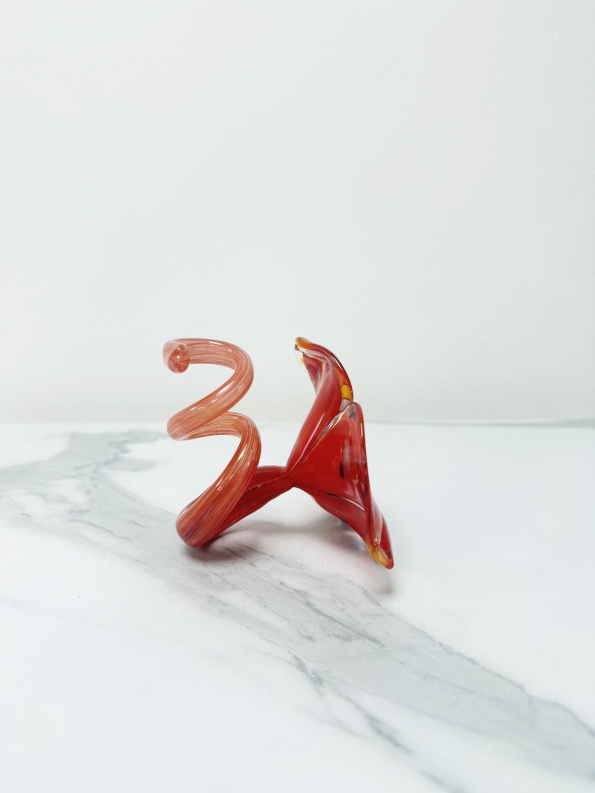 Murano Glass Flower Candle Holder | Certified Murano Glass | Made in Italy | Handmade | Collection 3 petali Mignon