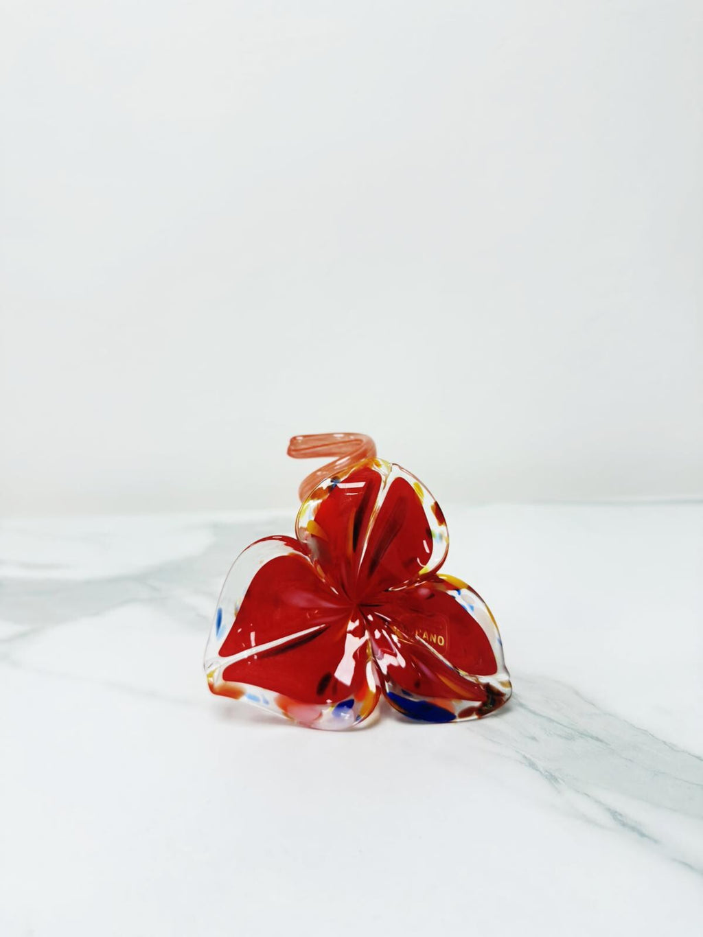 Murano Glass Flower Candle Holder | Certified Murano Glass | Made in Italy | Handmade | Collection 3 petali Mignon
