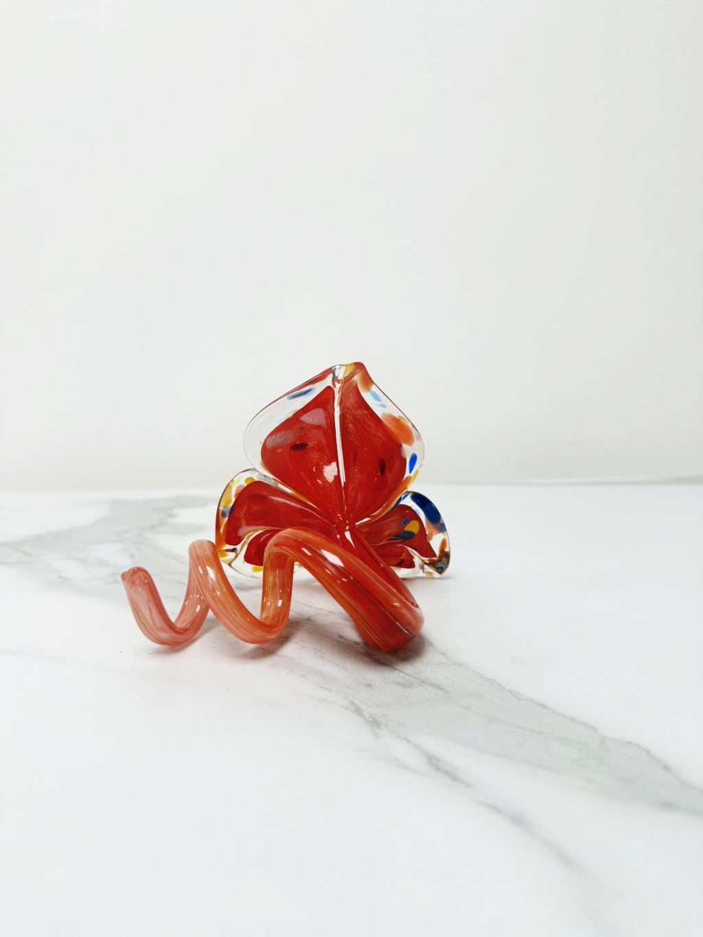 Murano Glass Flower Candle Holder | Certified Murano Glass | Made in Italy | Handmade | Collection 3 petali Mignon
