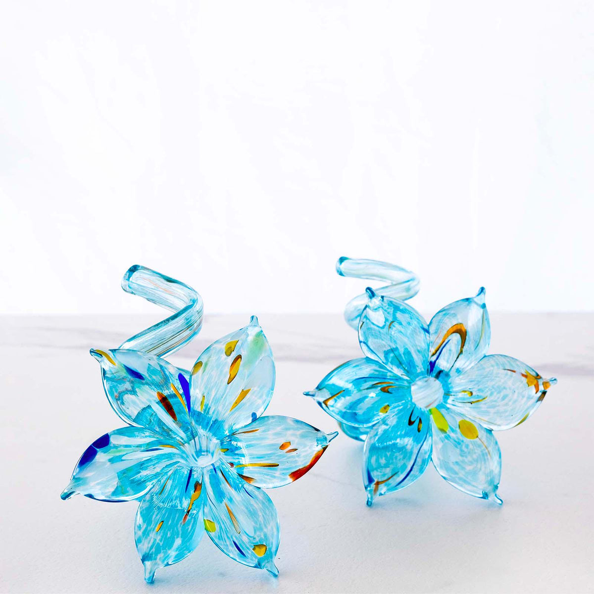 Murano Glass Flower Candle Holder | Certified Murano Glass | Made in Italy | Handmade | Collection 6 Petali
