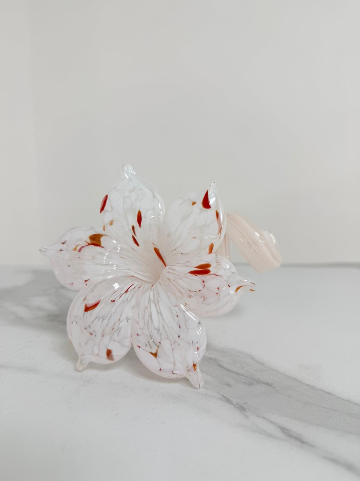 Murano Glass Flower Candle Holder | Certified Murano Glass | Made in Italy | Handmade | Collection 6 Petali