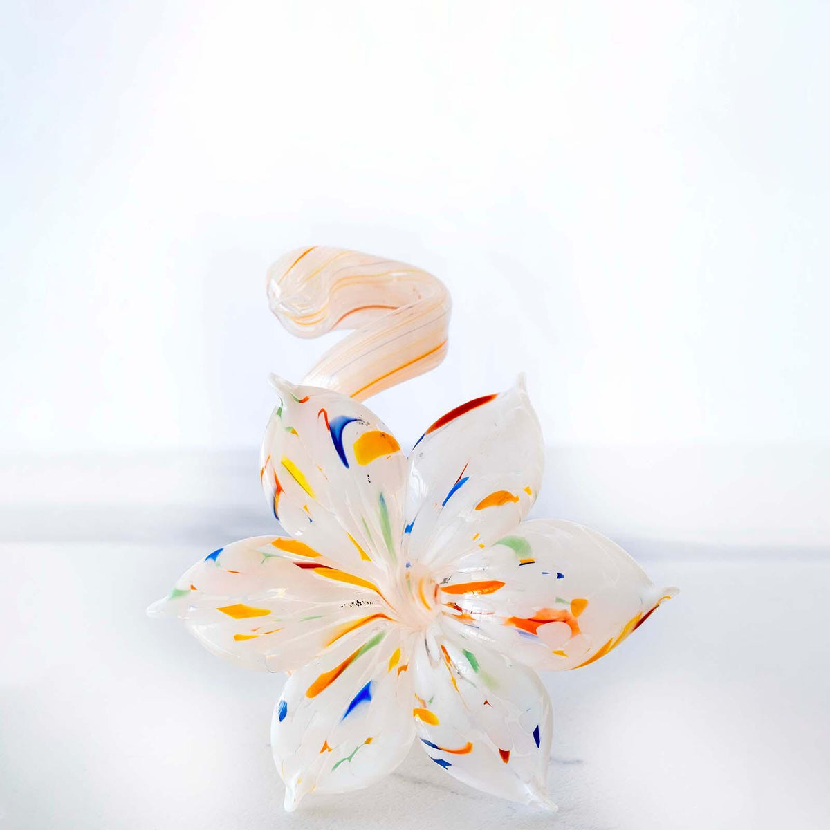 Murano Glass Flower Candle Holder | Certified Murano Glass | Made in Italy | Handmade | Collection 6 Petali