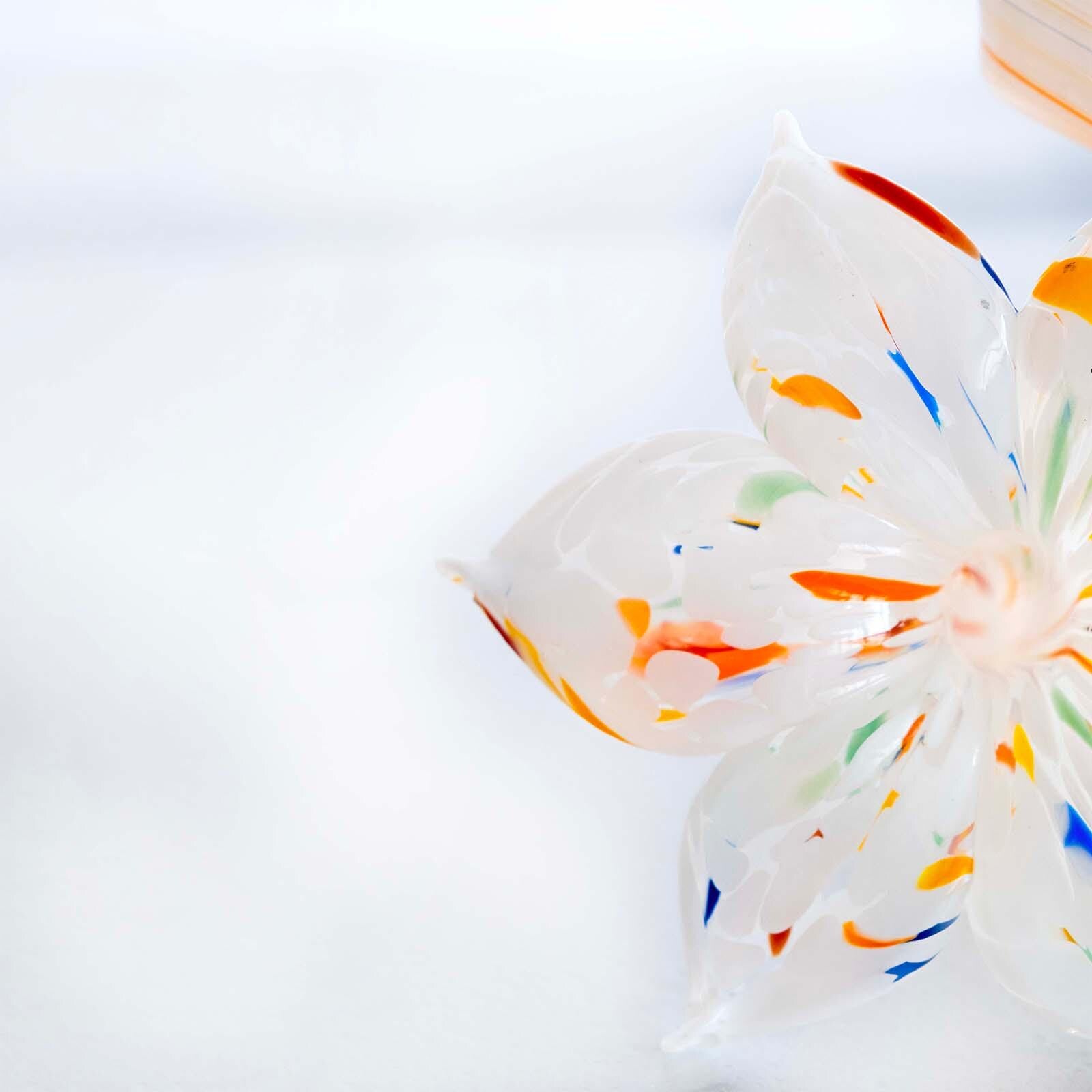Murano Glass Flower Candle Holder | Certified Murano Glass | Made in Italy | Handmade | Collection 6 Petali