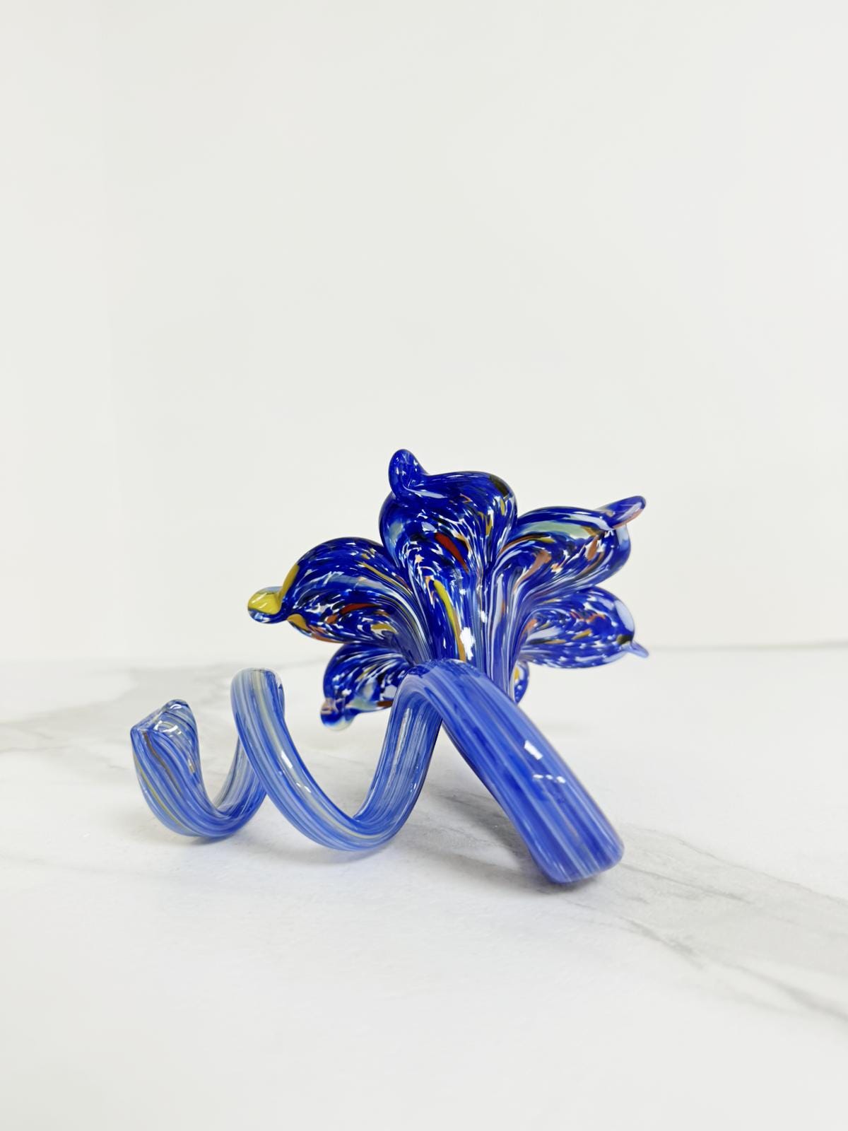 Murano Glass Flower Candle Holder | Certified Murano Glass | Made in Italy | Handmade | Collection 6 Petali