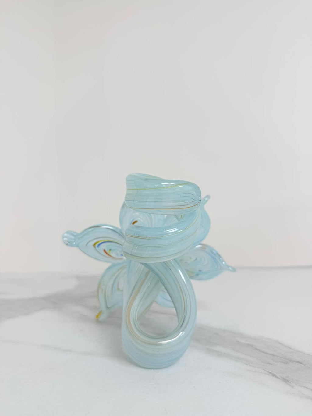 Murano Glass Flower Candle Holder | Certified Murano Glass | Made in Italy | Handmade | Collection 6 Petali