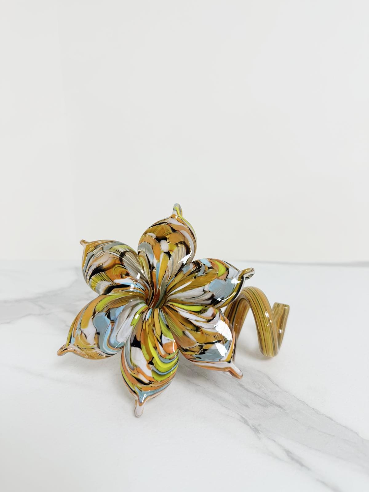 Murano Glass Flower Candle Holder | Certified Murano Glass | Made in Italy | Handmade | Collection 6 Petali