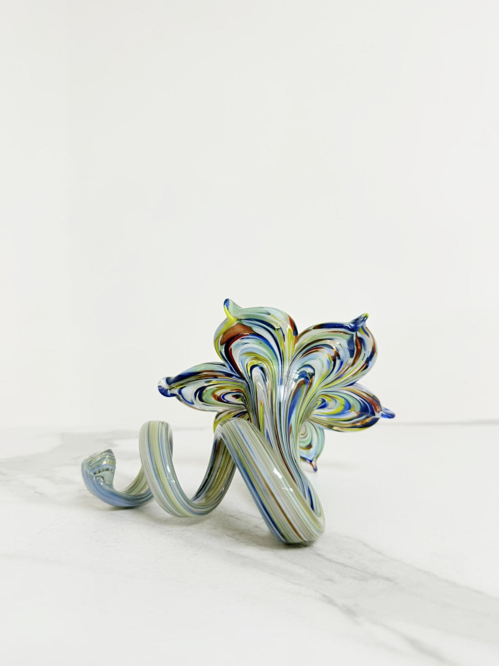 Murano Glass Flower Candle Holder | Certified Murano Glass | Made in Italy | Handmade | Collection 6 Petali