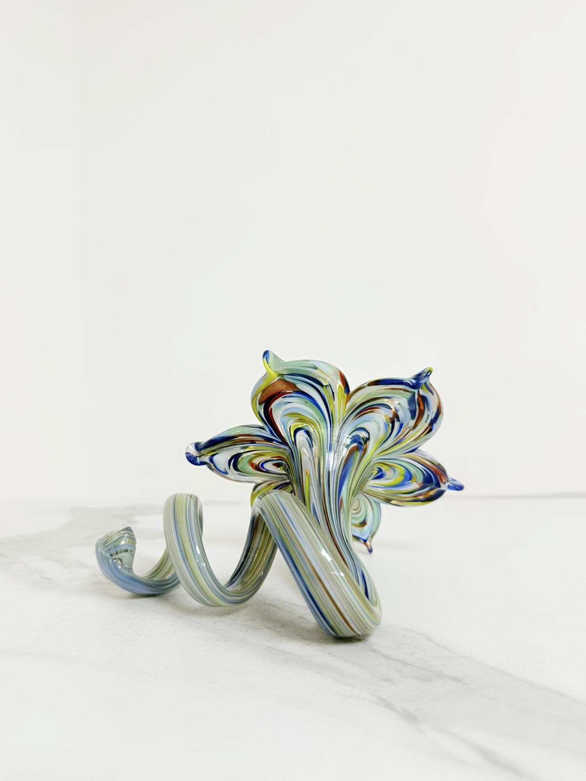 Murano Glass Flower Candle Holder | Certified Murano Glass | Made in Italy | Handmade | Collection 6 Petali