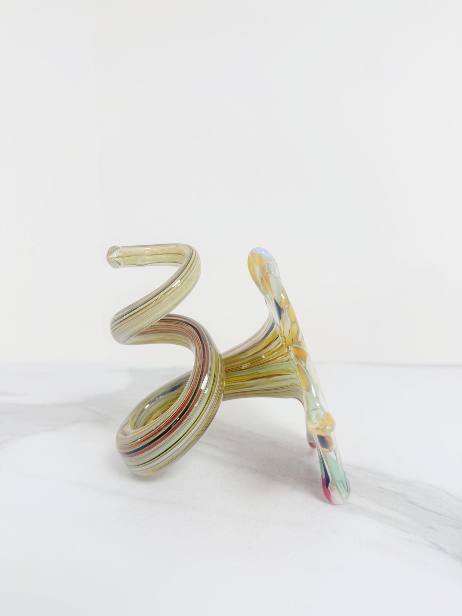 Murano Glass Flower Candle Holder | Certified Murano Glass | Made in Italy | Handmade | Collection 6 Petali
