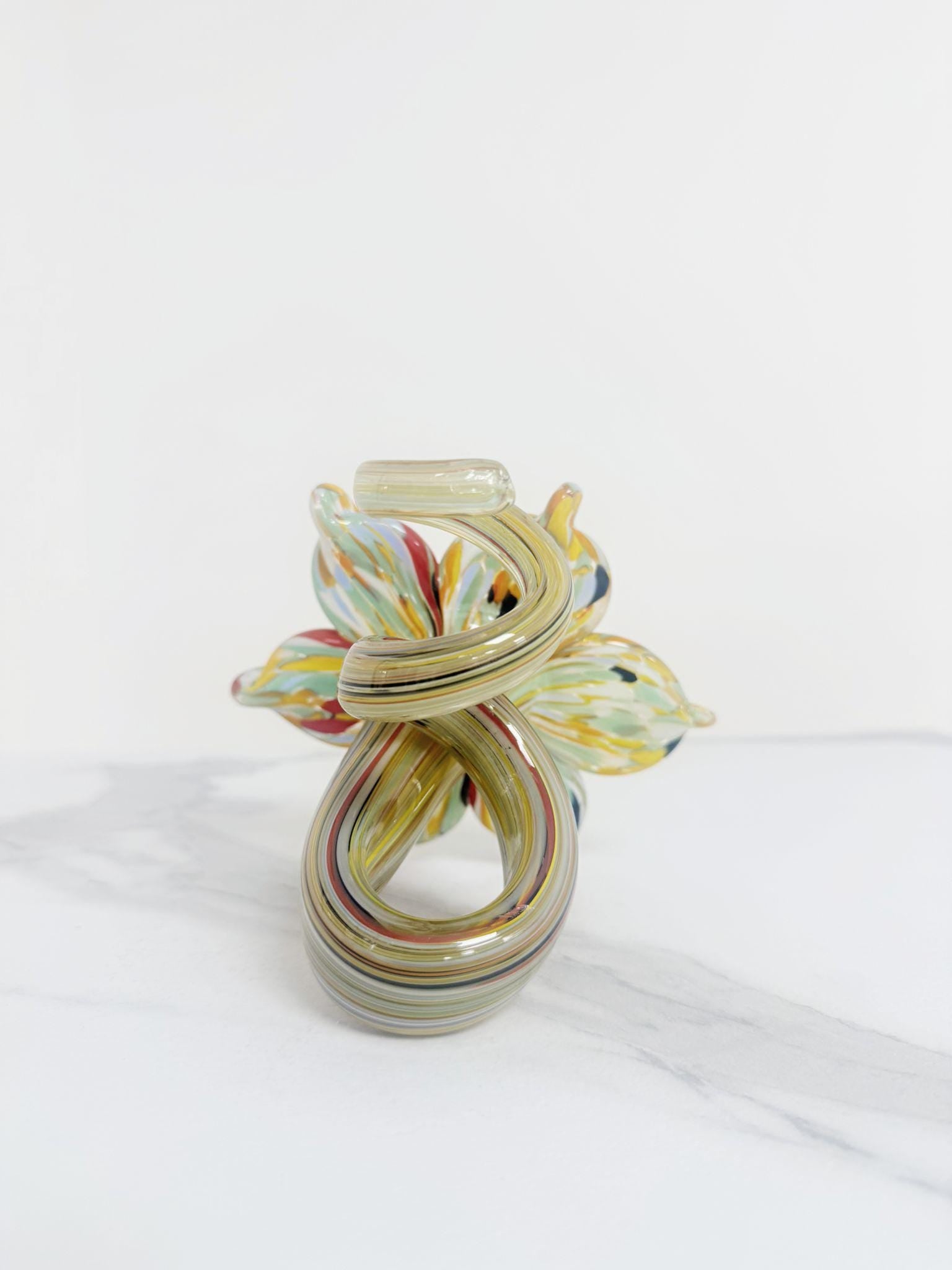 Murano Glass Flower Candle Holder | Certified Murano Glass | Made in Italy | Handmade | Collection 6 Petali