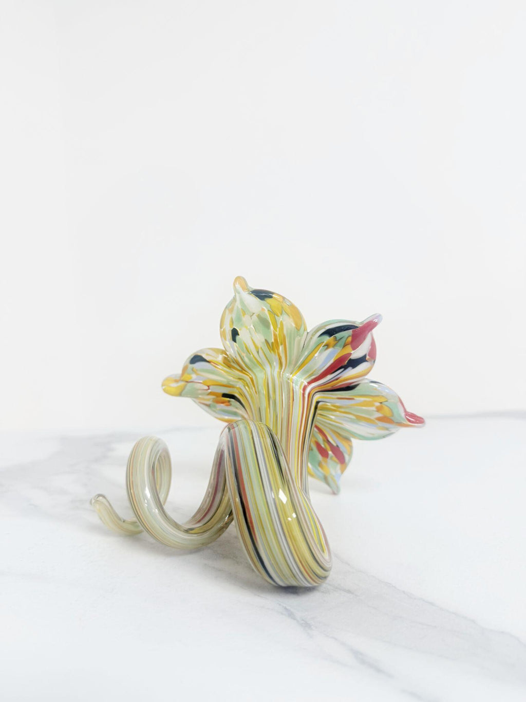 Murano Glass Flower Candle Holder | Certified Murano Glass | Made in Italy | Handmade | Collection 6 Petali
