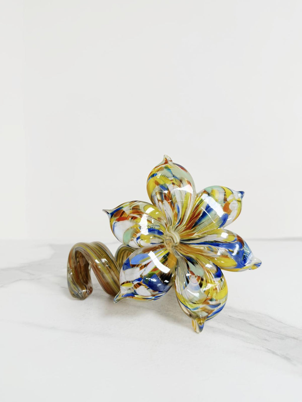 Murano Glass Flower Candle Holder | Certified Murano Glass | Made in Italy | Handmade | Collection 6 Petali