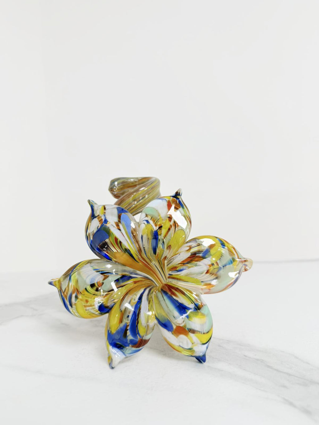 Murano Glass Flower Candle Holder | Certified Murano Glass | Made in Italy | Handmade | Collection 6 Petali