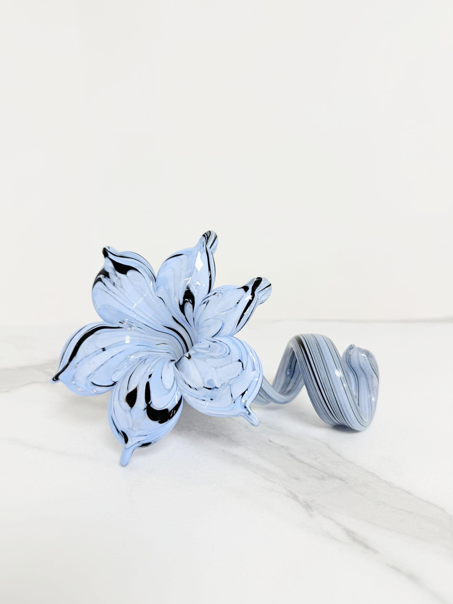 Murano Glass Flower Candle Holder | Certified Murano Glass | Made in Italy | Handmade | Collection 6 Petali