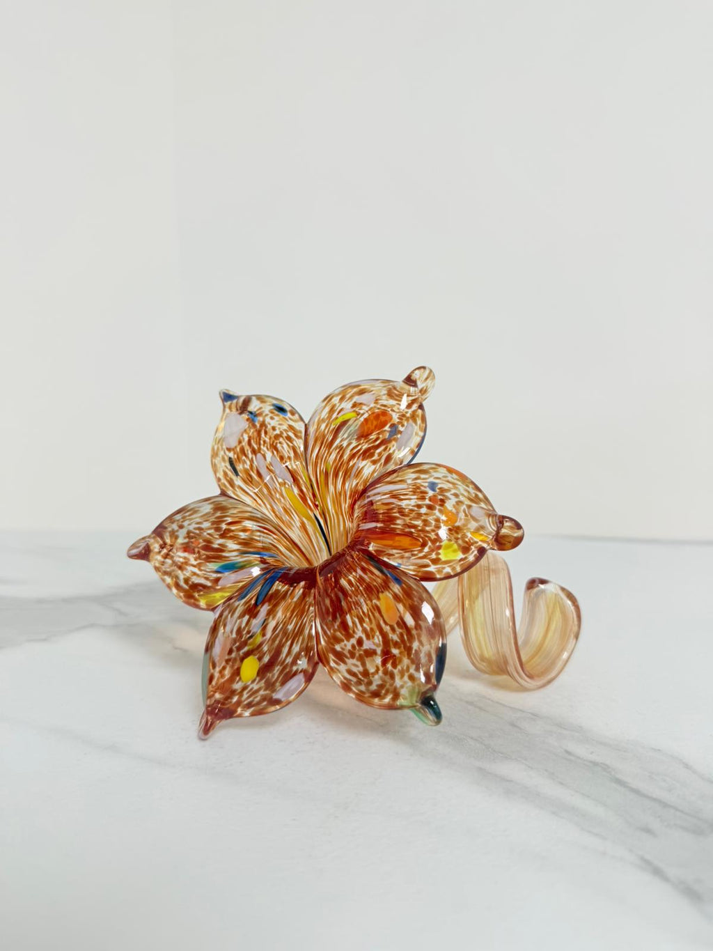 Murano Glass Flower Candle Holder | Certified Murano Glass | Made in Italy | Handmade | Collection 6 Petali