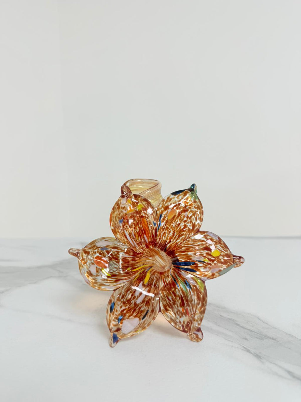 Murano Glass Flower Candle Holder | Certified Murano Glass | Made in Italy | Handmade | Collection 6 Petali