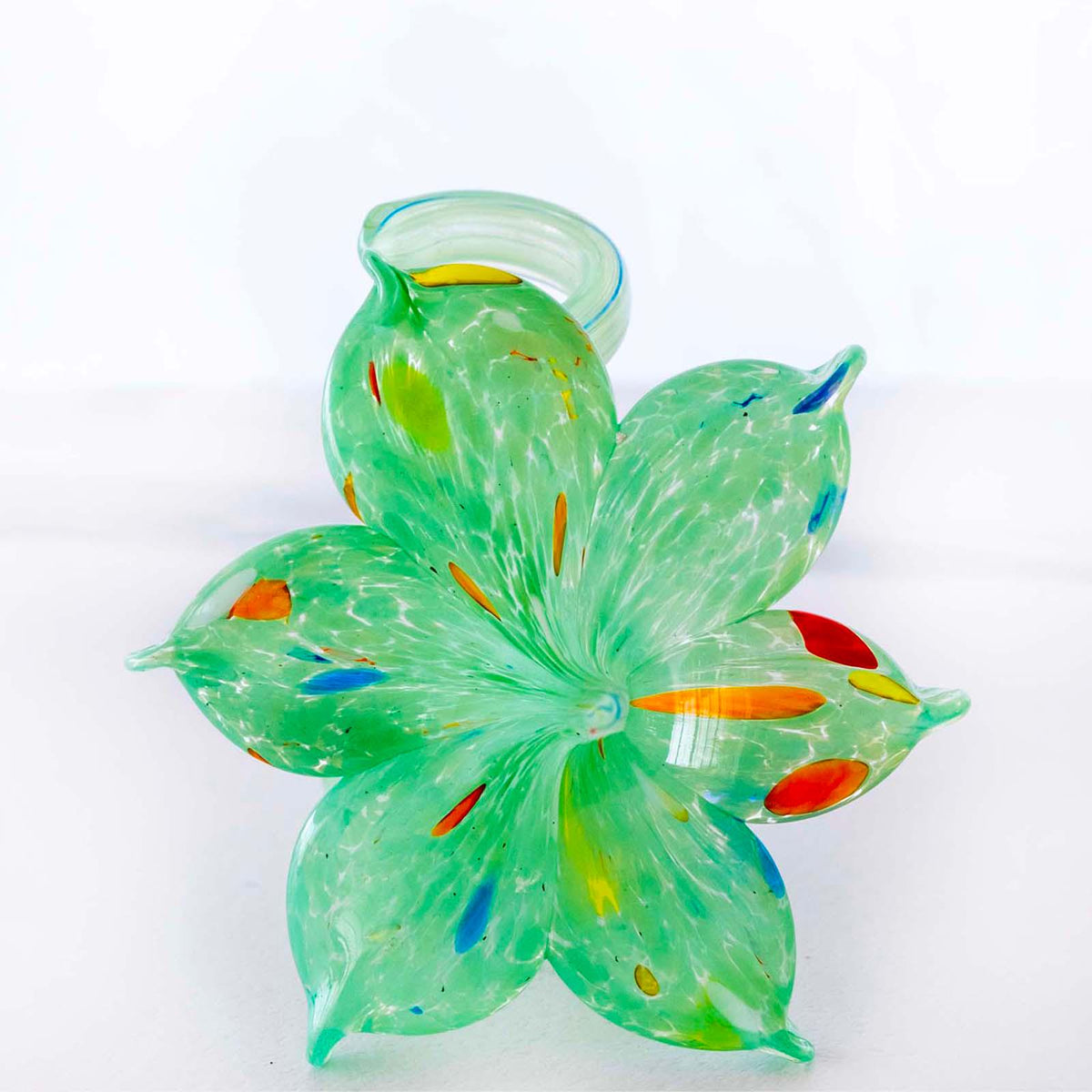 Murano Glass Flower Candle Holder | Certified Murano Glass | Made in Italy | Handmade | Collection 6 Petali