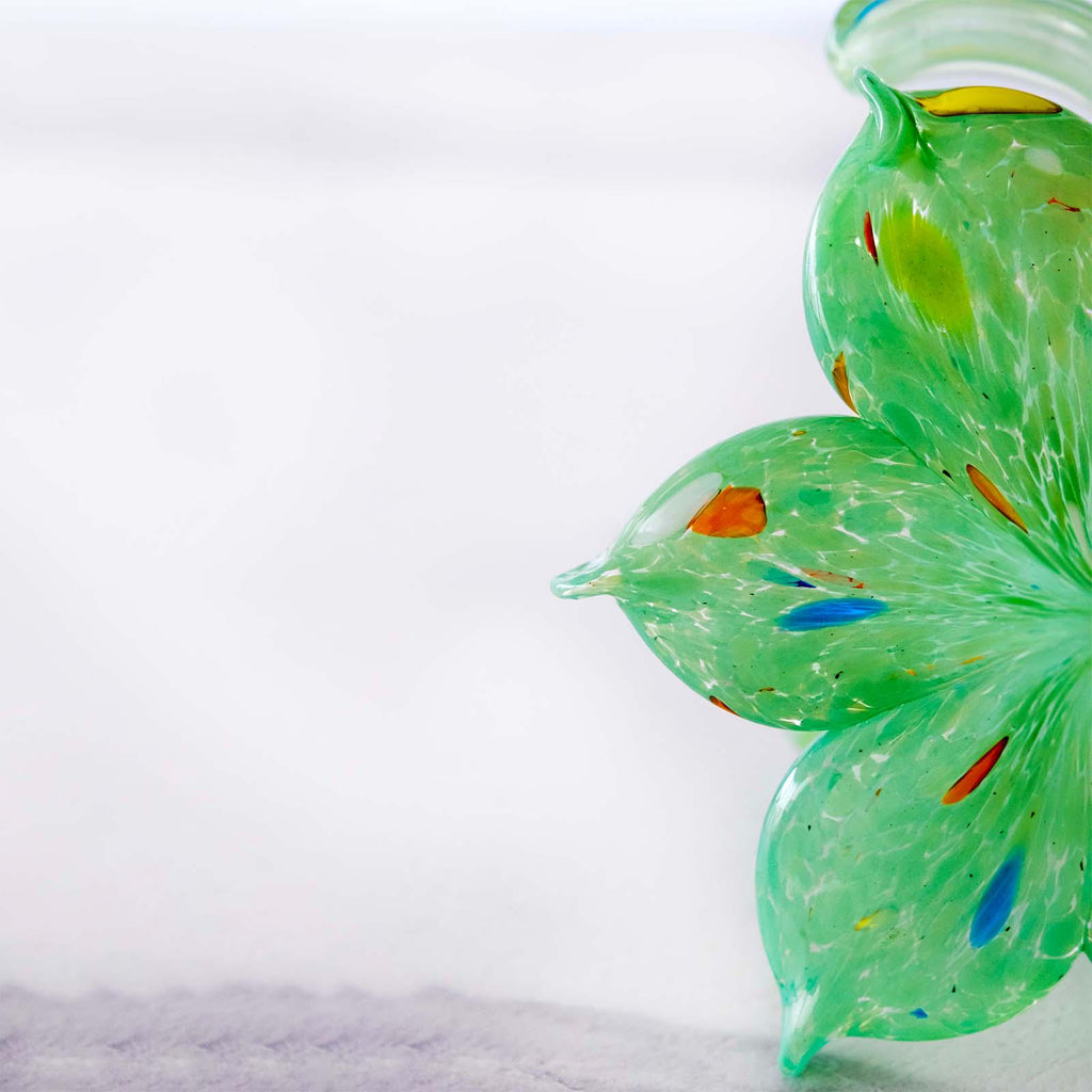 Murano Glass Flower Candle Holder | Certified Murano Glass | Made in Italy | Handmade | Collection 6 Petali