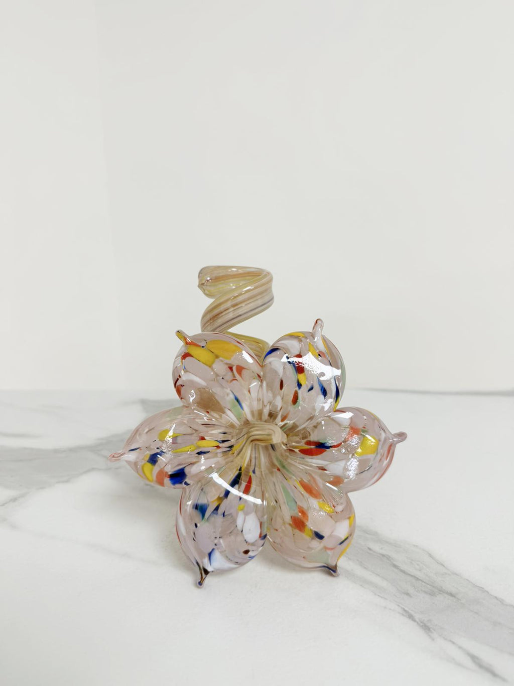 Murano Glass Flower Candle Holder | Certified Murano Glass | Made in Italy | Handmade | Collection 6 Petali