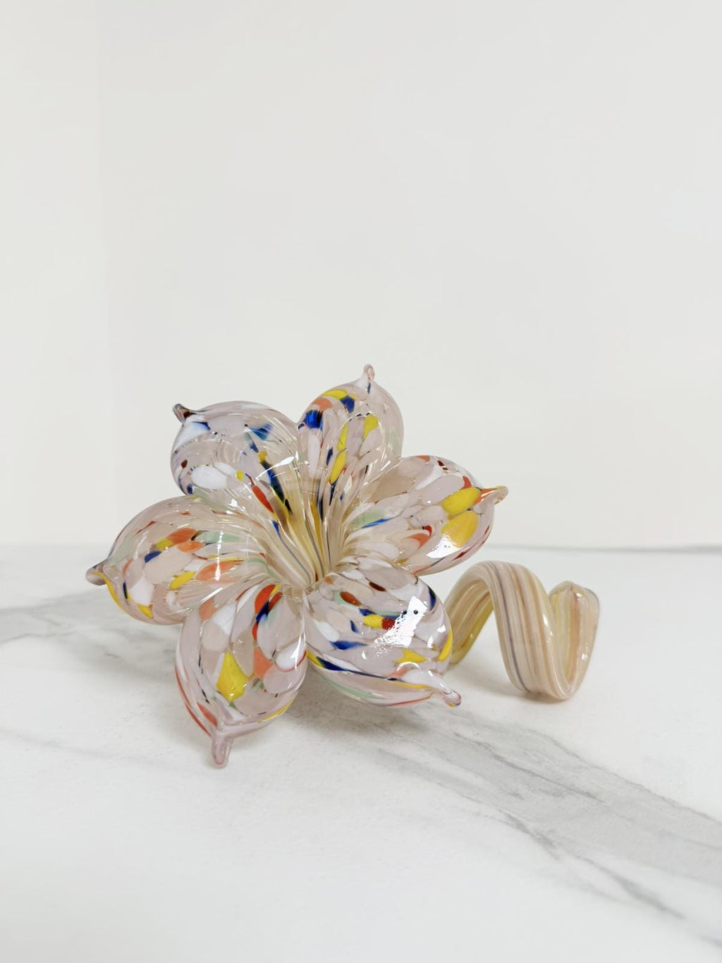 Murano Glass Flower Candle Holder | Certified Murano Glass | Made in Italy | Handmade | Collection 6 Petali