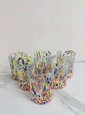 MurArt Bicchieri in vetro di Murano Collezione Decoro MG B1 Set 6 Bicchieri da 250 ml