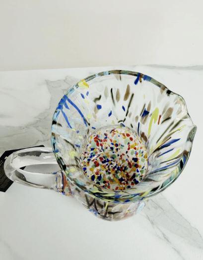 MurArt Brocca in Vetro di Murano Collezione Decoro MG B12 ml 1000 Altezza 20 cm