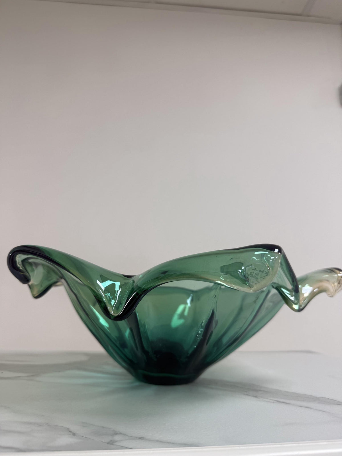 Murano Glass Centerpiece | Certified Murano Glass | Made in Italy | Table Decoration | Collection Pasta di Vetro Verde