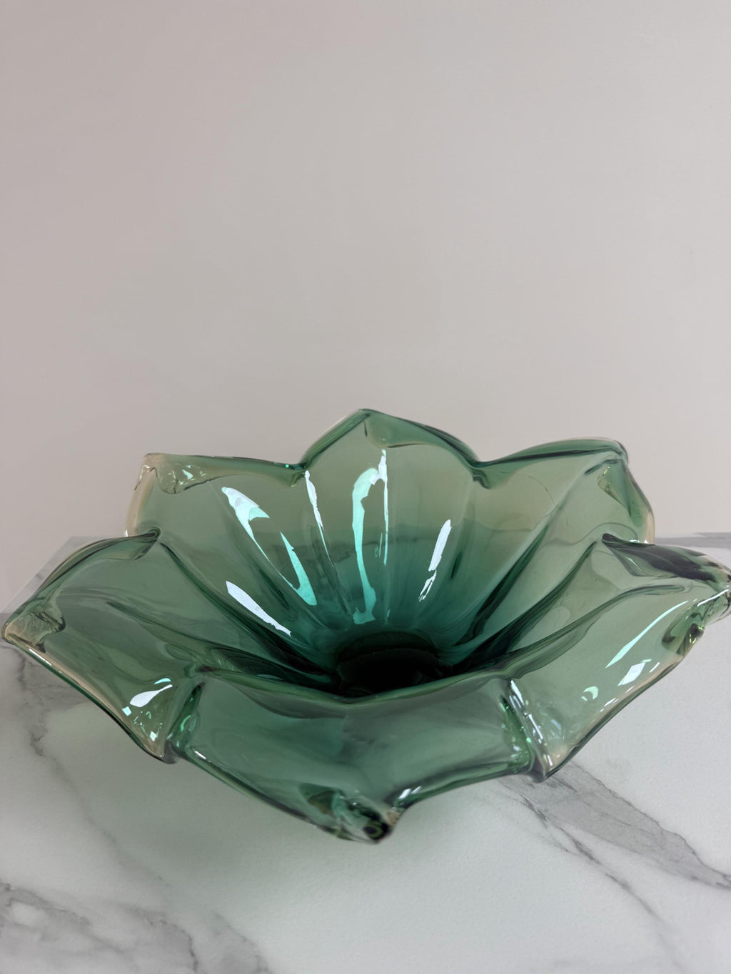 Murano Glass Centerpiece | Certified Murano Glass | Made in Italy | Table Decoration | Collection Pasta di Vetro Verde