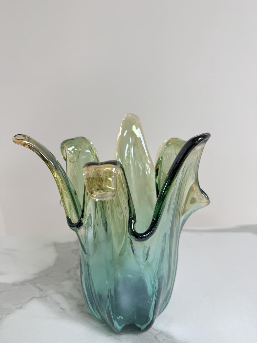 Murano Glass Vase | Certified Murano Glass | Made in Italy | Decorative Vase | Collection Pasta di Vetro Verde